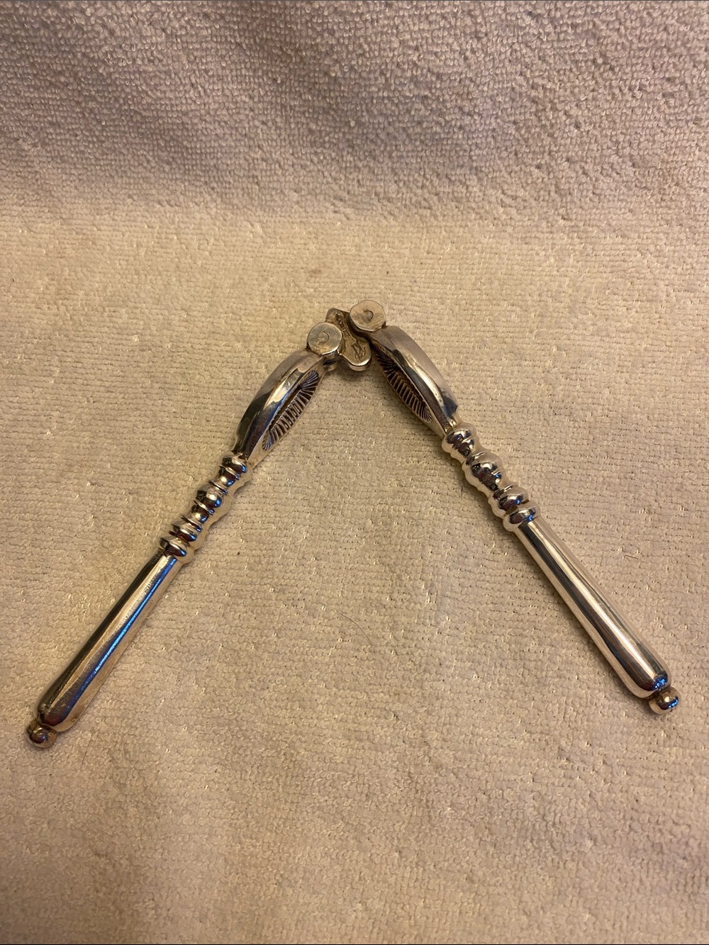 Vintage High-strength articulated mechanical nutcracker.